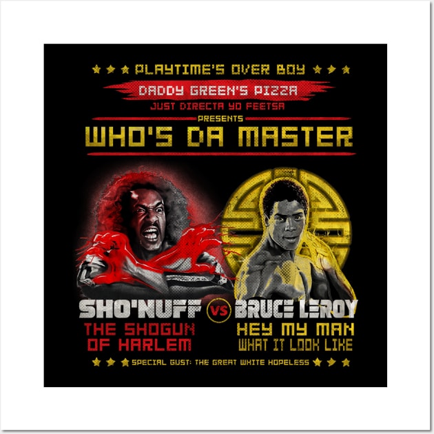 WHO DA MASTER BATTLE RETRO Wall Art by ownerkian